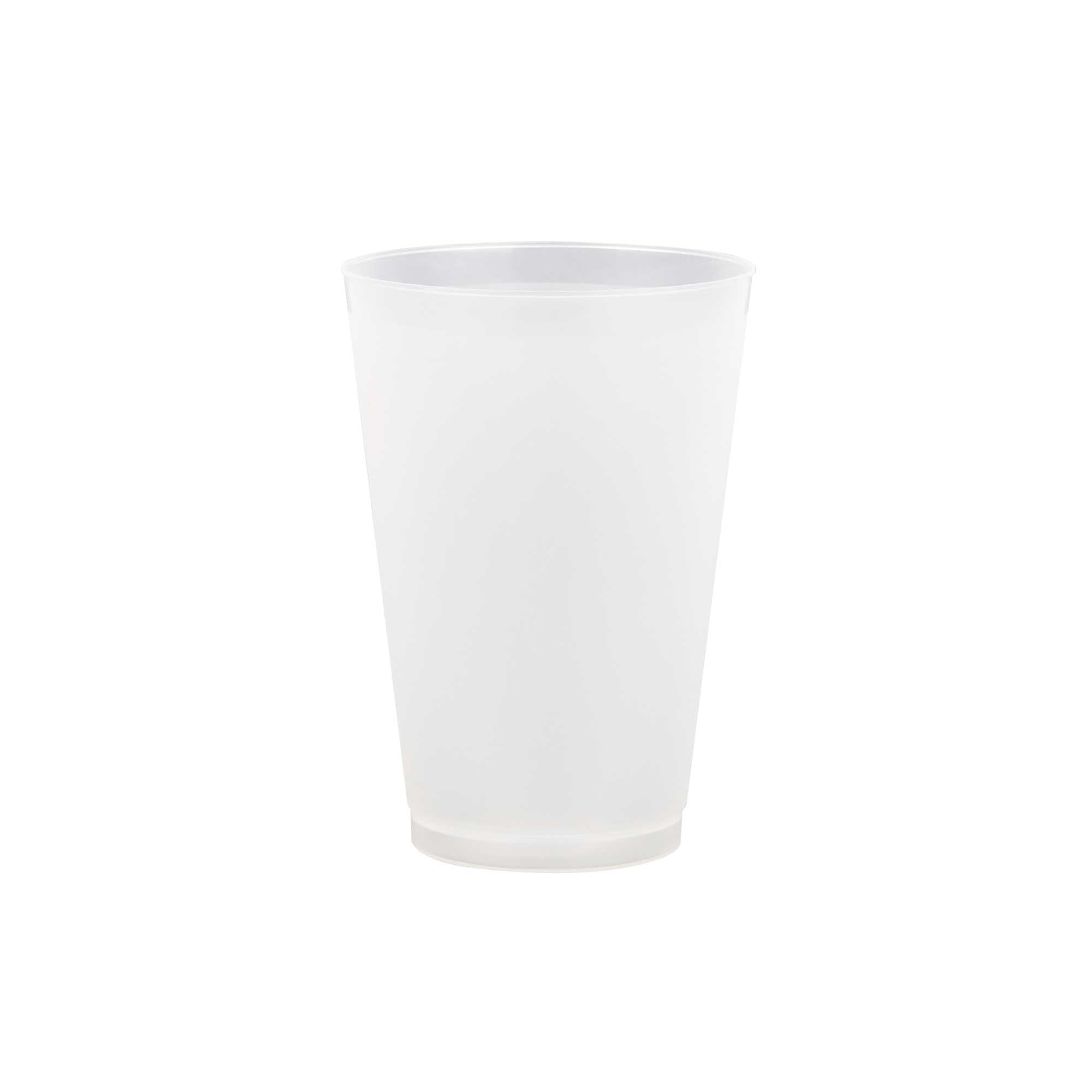 Flexi Grip 20 oz Round Frosted Plastic Cup - 3 3/4" x 3 3/4" x 5 1/4" - 500 count box