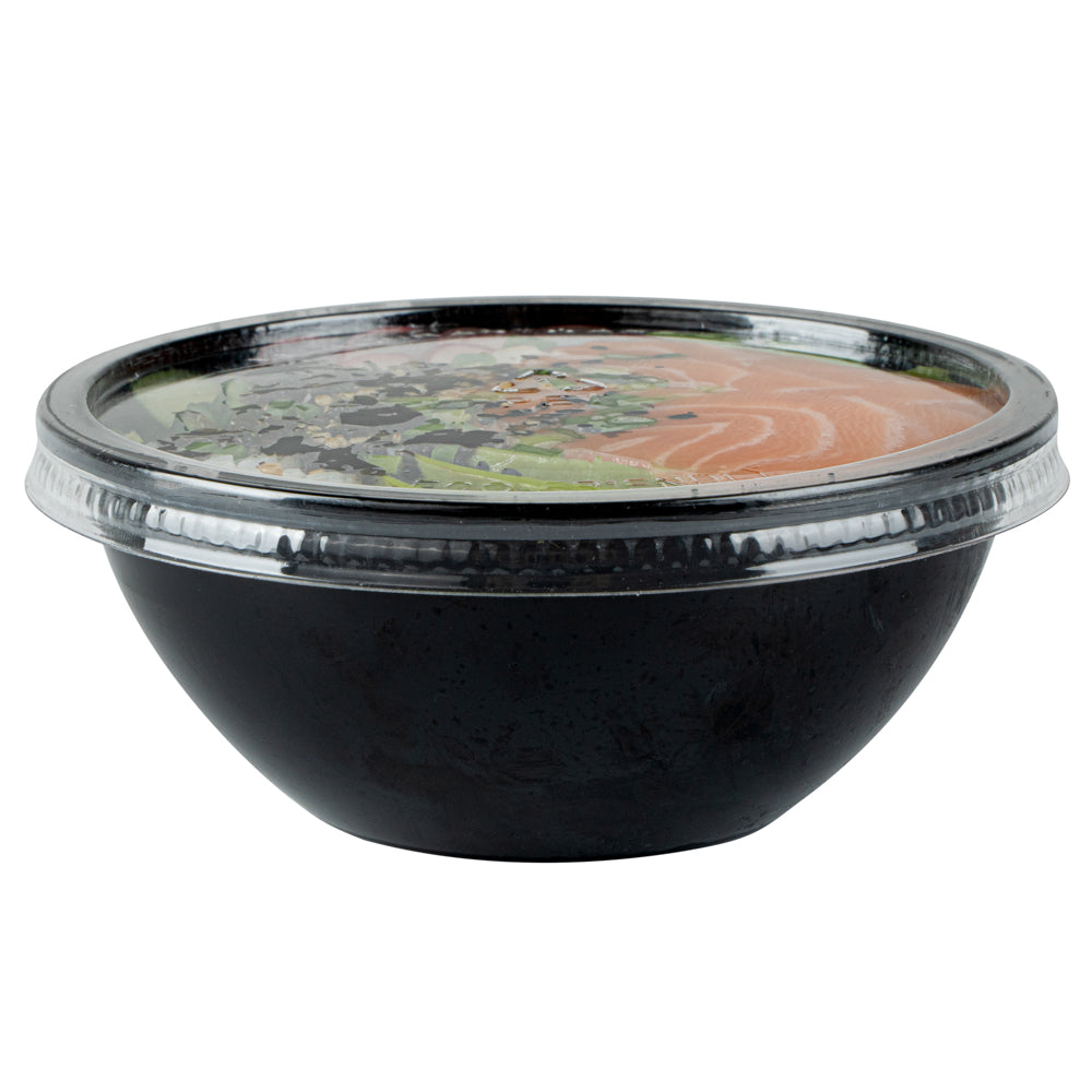 Mini Serve Round Clear Plastic Lid - Fits 7 oz Salad Bowl - 200 count box