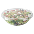 Maxi Serve Round Clear Plastic Lid - Fits 21 oz Salad Bowl - 200 count box