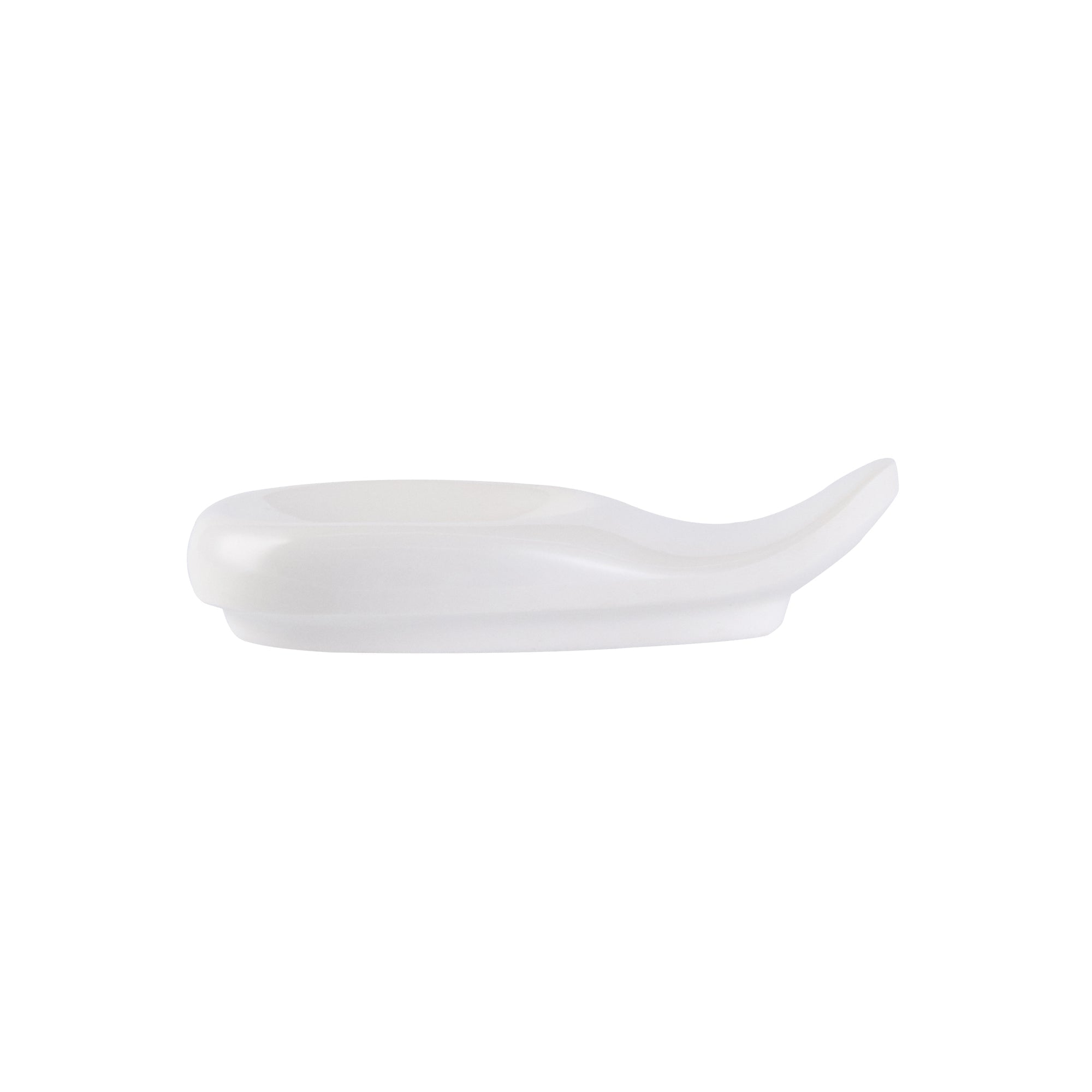 Voga White Melamine Chopstick and Spoon Rest - 3 1/2" x 2" x 3/4" - 10 count box