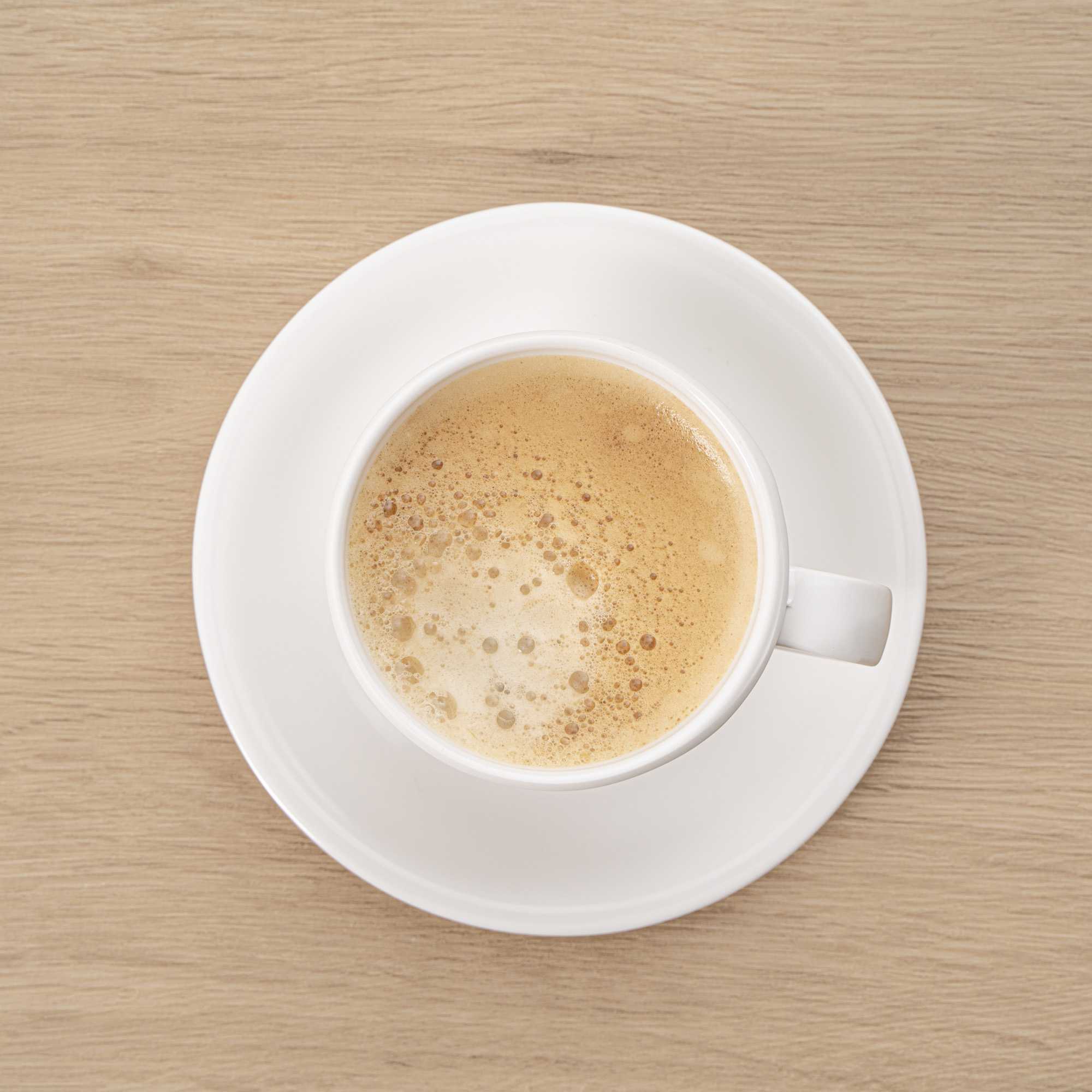 Voga 10 oz Round White Melamine Coffee Cup and Saucer Plate - 10 sets - 6" x 6" x 3" - 10 count box