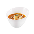 Voga 24 oz Round White Melamine Small Bowl - Incline Face - 6" x 6" x 3" - 2 count box