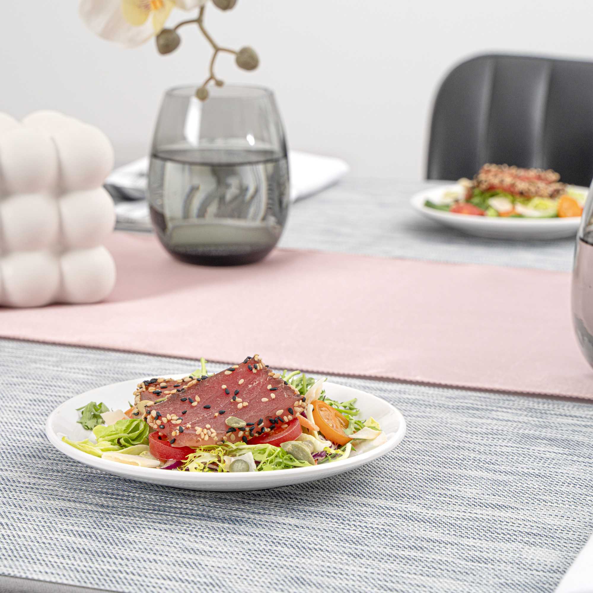 Voga Round White Melamine Small Plate - Classic, Rimless - 6" x 6" x 1" - 10 count box