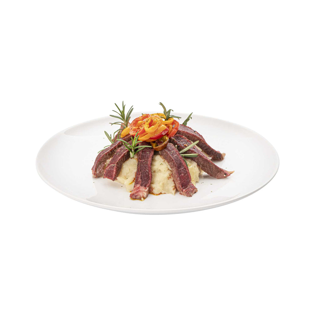 Voga Round White Melamine Extra Large Plate - Classic, Rimless - 12" x 12" x 1 1/4" - 10 count box