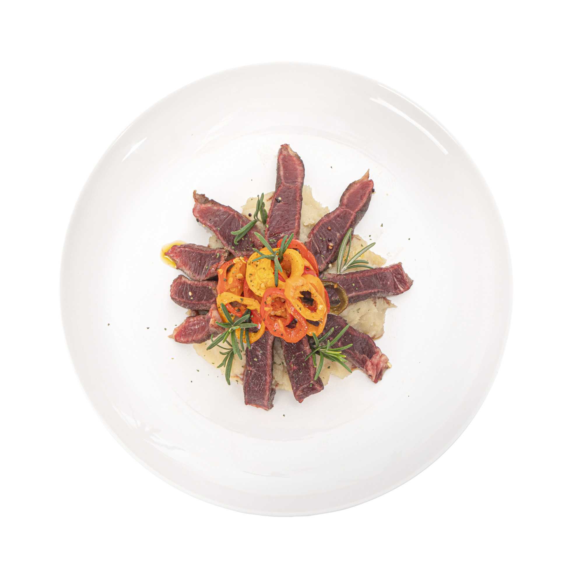 Voga Round White Melamine Extra Large Plate - Classic, Rimless - 12" x 12" x 1 1/4" - 10 count box