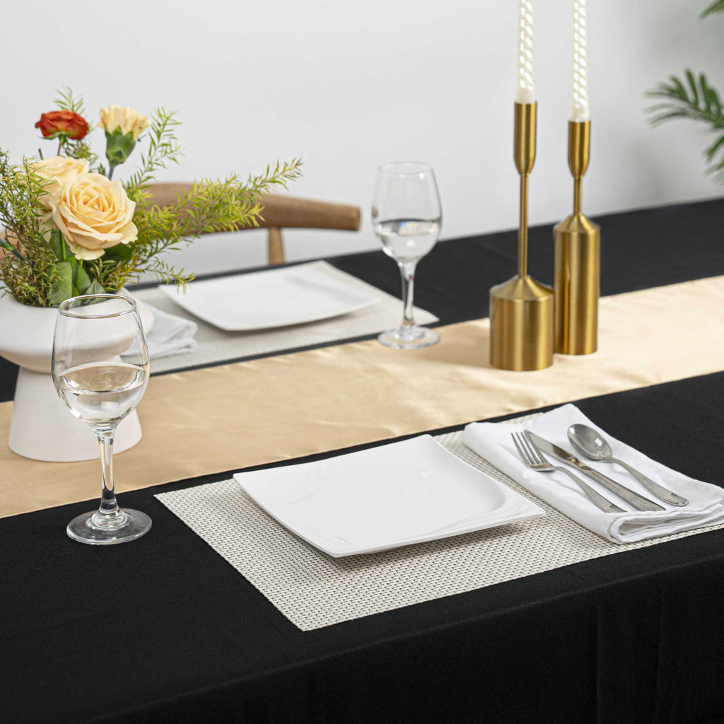 Voga Square White Melamine Small Plate - Flare - 8" x 8" x 3/4" - 10 count box