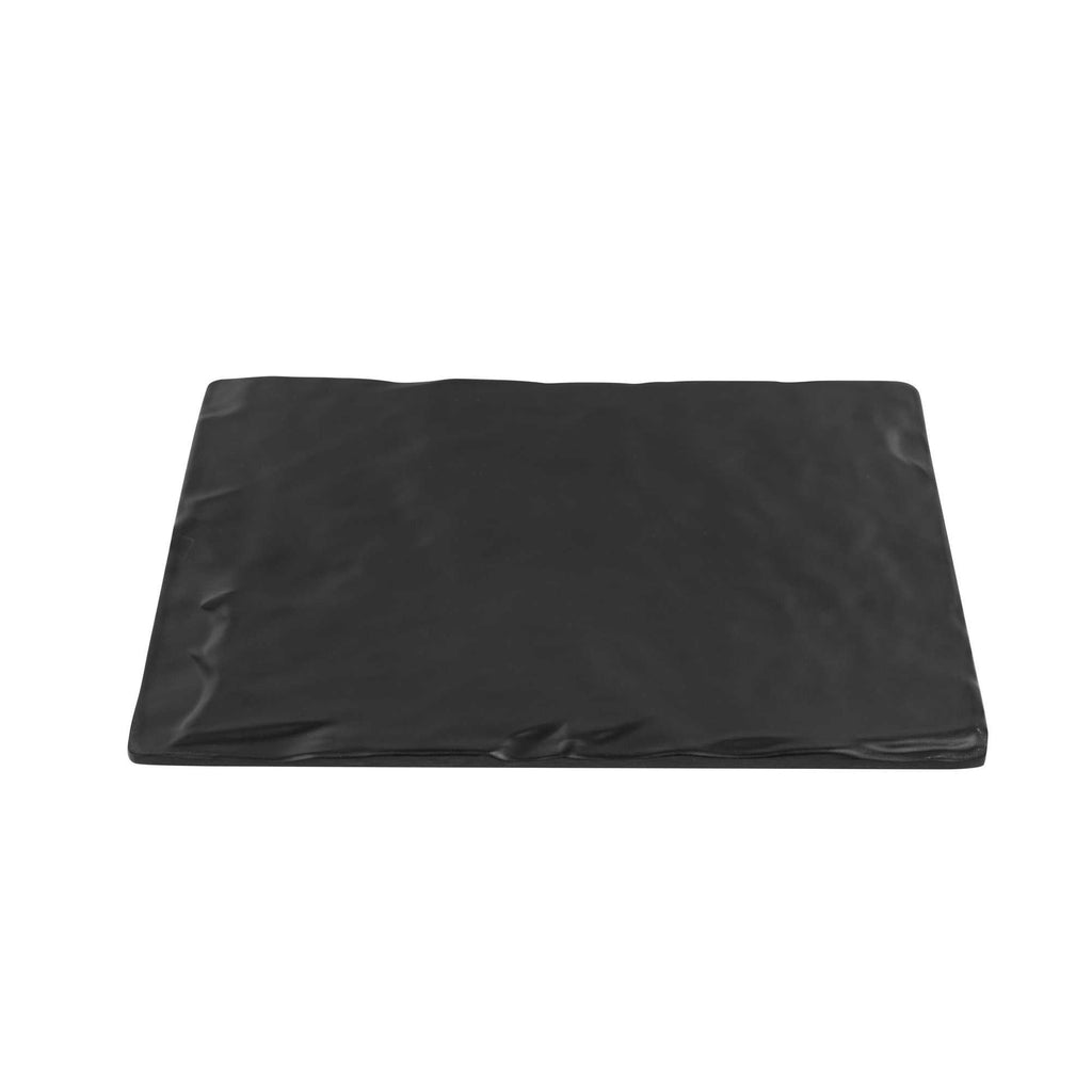 Voga Square Black Melamine Plate - Japonais, Slate - 10" x 10" x 3/4" - 4 count box