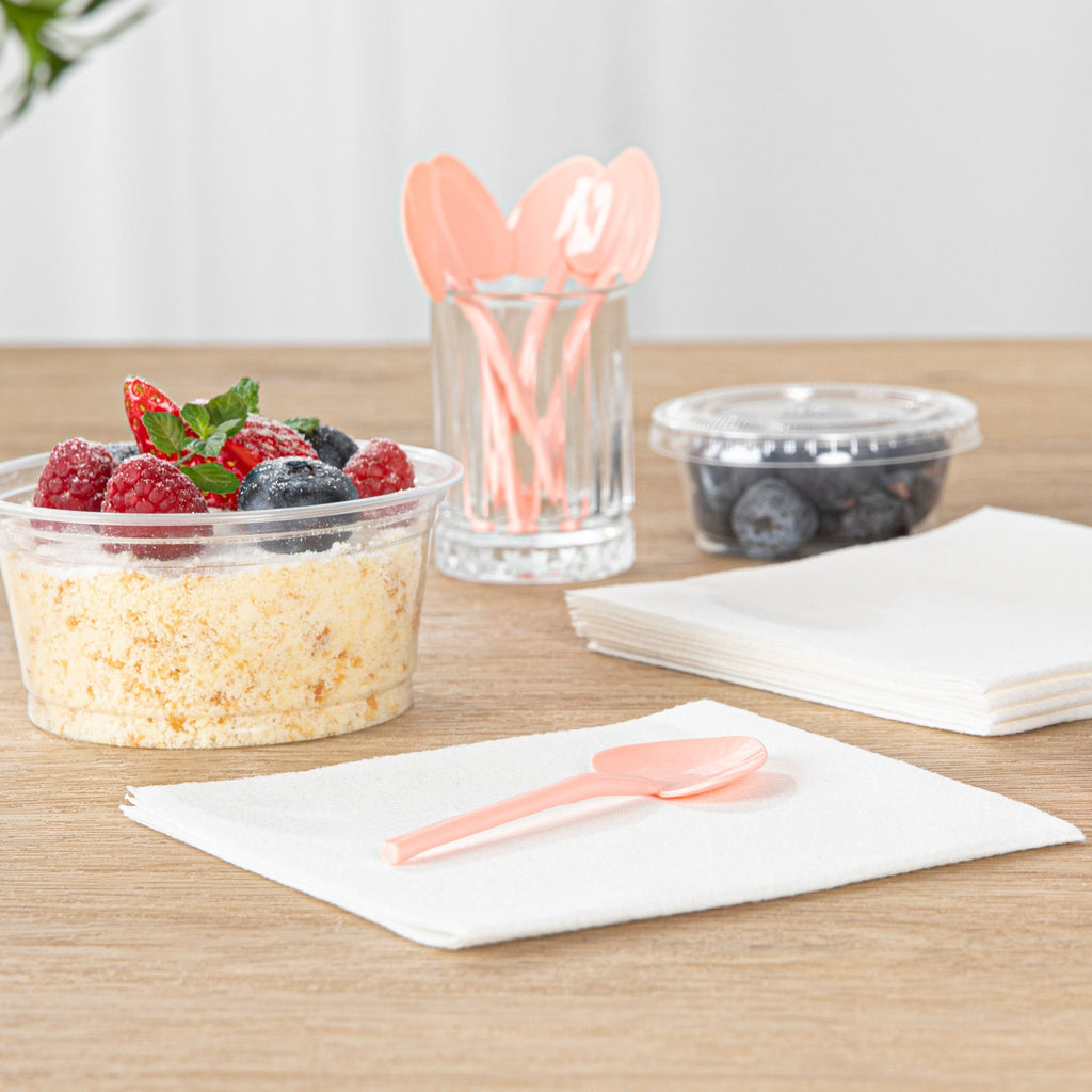 Coppetta Coral Plastic Love Shovel Spoon - 3 1/2" x 1 1/4" - 500 count box