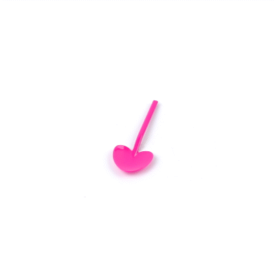 Coppetta Magenta Plastic Love Shovel Spoon - 3 1/2" x 1 1/4" - 500 count box