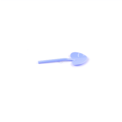 Coppetta Periwinkle Plastic Love Shovel Spoon - 3 1/2" x 1 1/4" - 500 count box