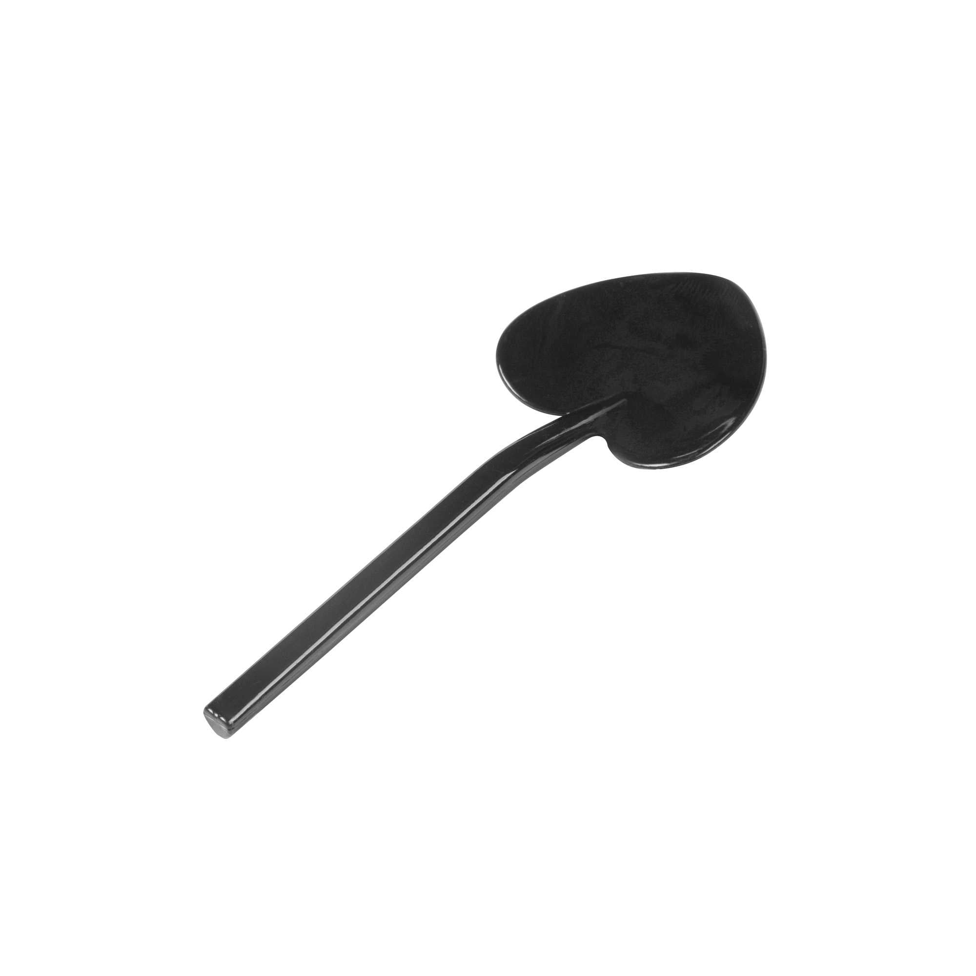 Coppetta Black Plastic Love Shovel Spoon - 3 1/2" x 1 1/4" - 100 count box