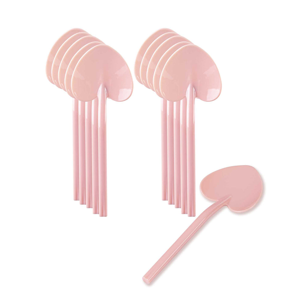 Coppetta Coral Plastic Love Shovel Spoon - 3 1/2" x 1 1/4" - 100 count box