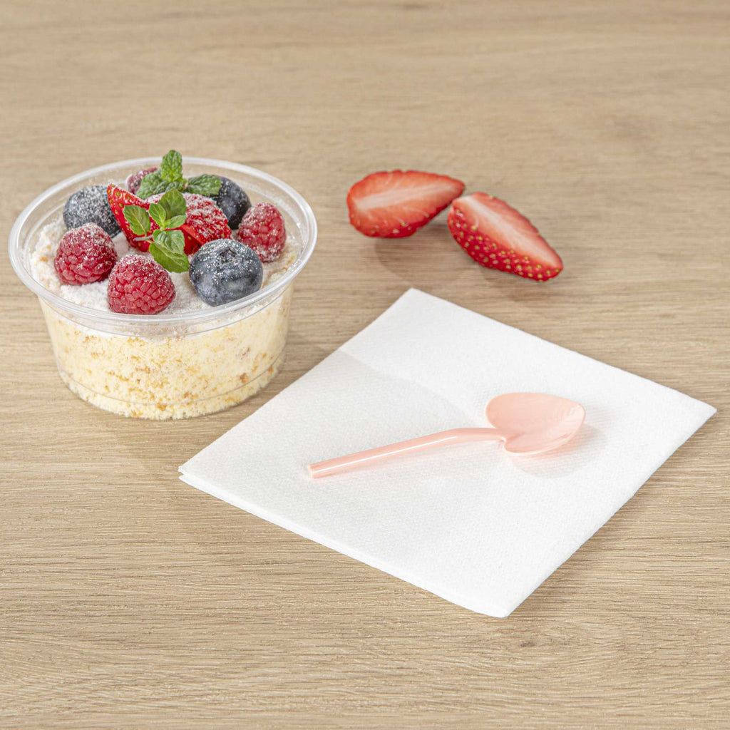 Coppetta Coral Plastic Love Shovel Spoon - 3 1/2" x 1 1/4" - 100 count box