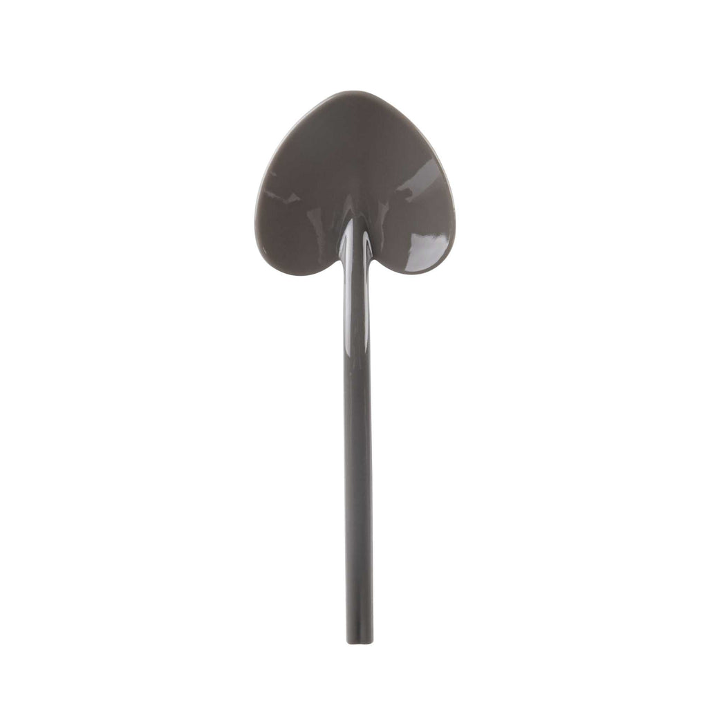 Coppetta Fashion Gray Plastic Love Shovel Spoon - 3 1/2" x 1 1/4" - 100 count box