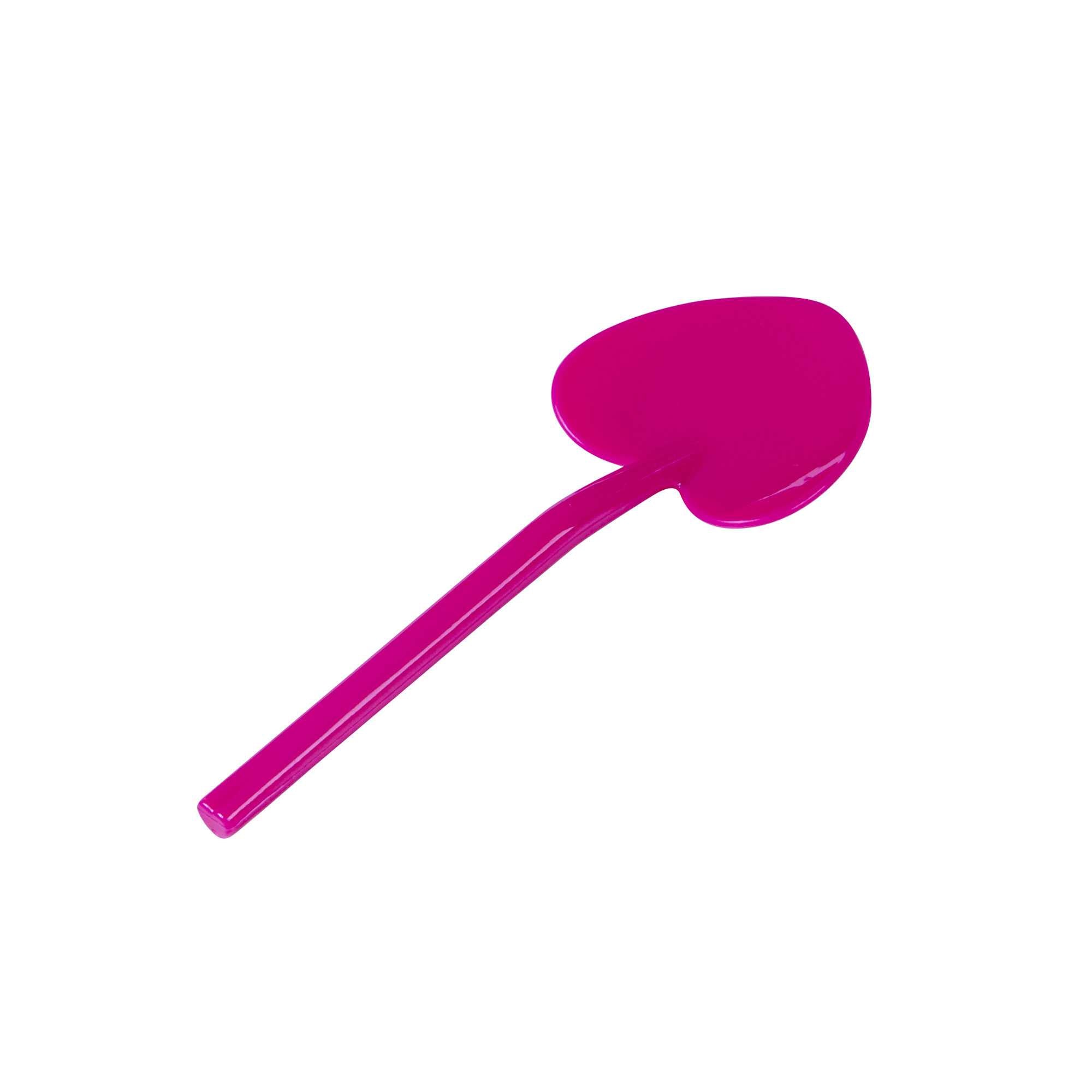 Coppetta Magenta Plastic Love Shovel Spoon - 3 1/2" x 1 1/4" - 100 count box