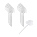 Coppetta Pearl White Plastic Love Shovel Spoon - 3 1/2" x 1 1/4" - 100 count box