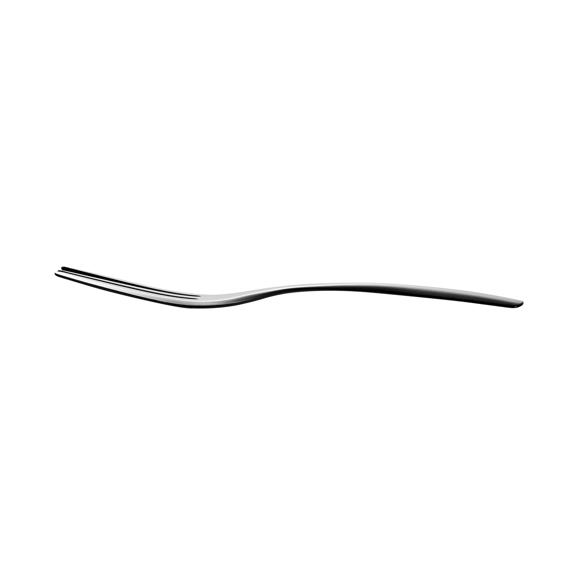 Coppetta Black Plastic Cake Fork with Knife Edge - 4" x 3/4" - 500 count box