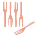 Coppetta Coral Plastic Cake Fork with Knife Edge - 4" x 3/4" - 500 count box