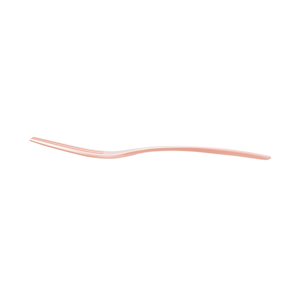 Coppetta Coral Plastic Cake Fork with Knife Edge - 4" x 3/4" - 500 count box