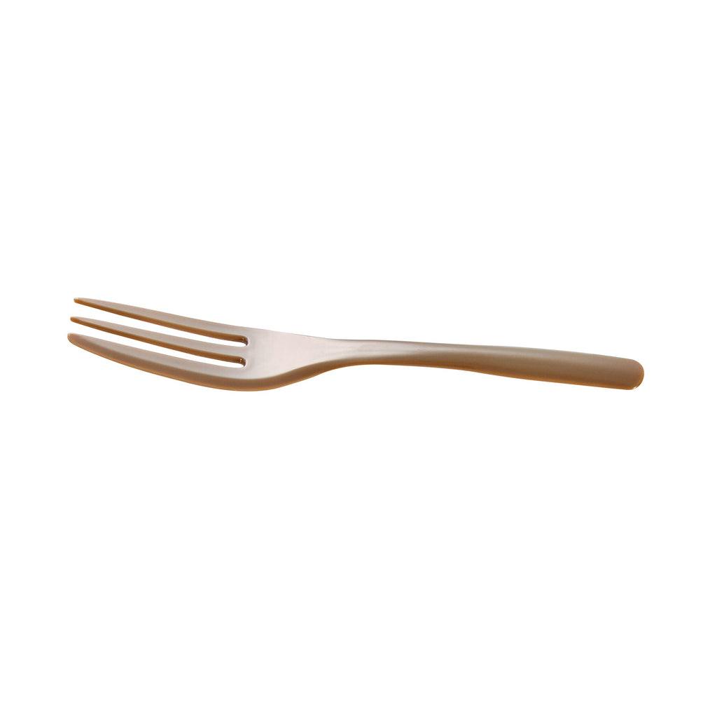 Coppetta Fashion Gray Plastic Cake Fork with Knife Edge - 4" x 3/4" - 500 count box