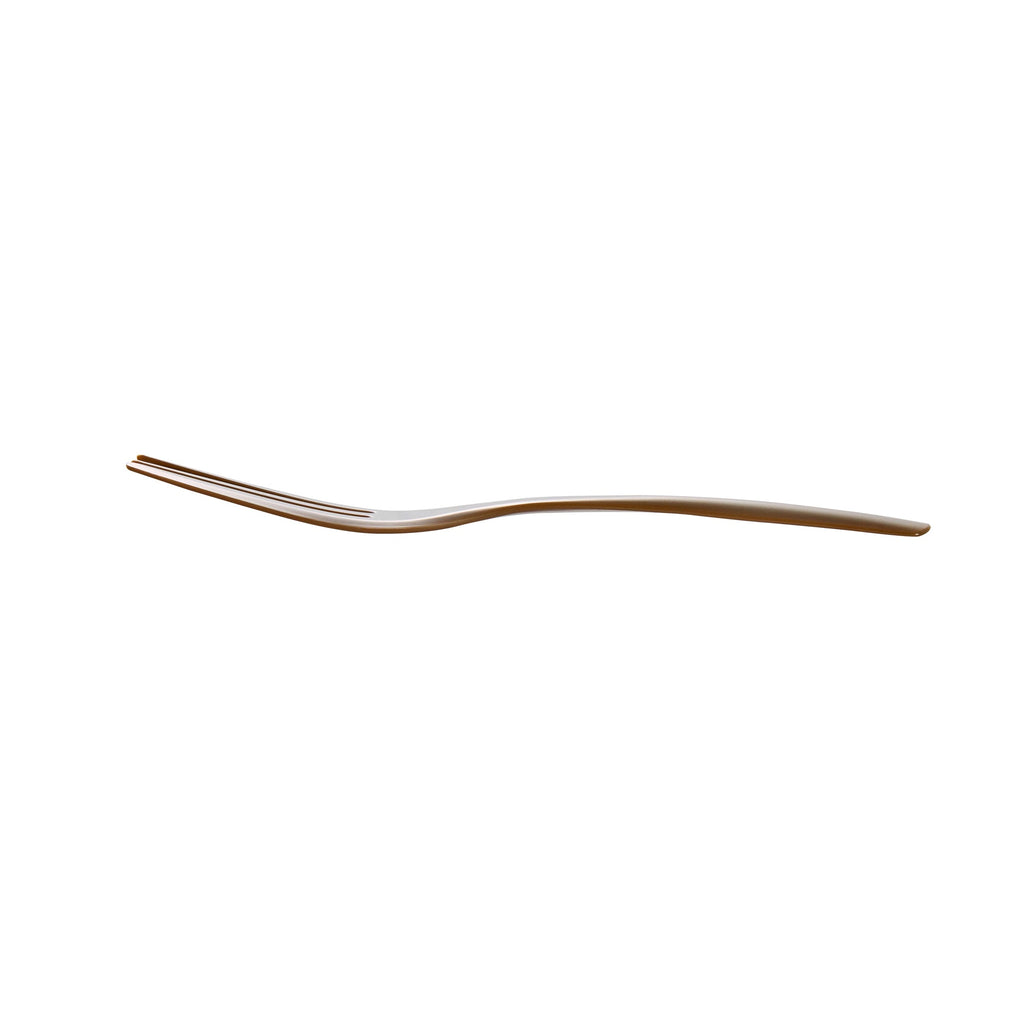 Coppetta Fashion Gray Plastic Cake Fork with Knife Edge - 4" x 3/4" - 500 count box