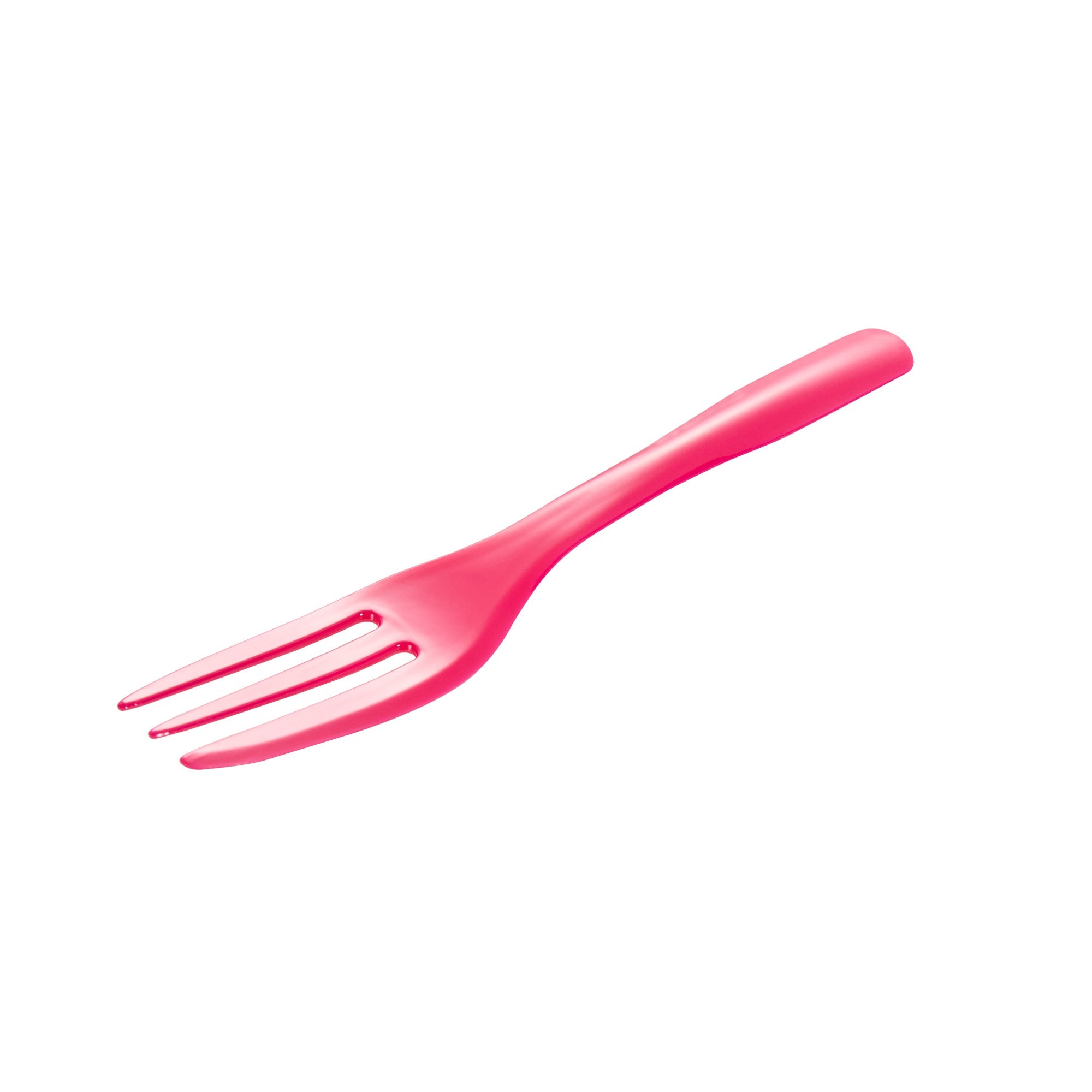 Coppetta Magenta Plastic Cake Fork with Knife Edge - 4" x 3/4" - 500 count box