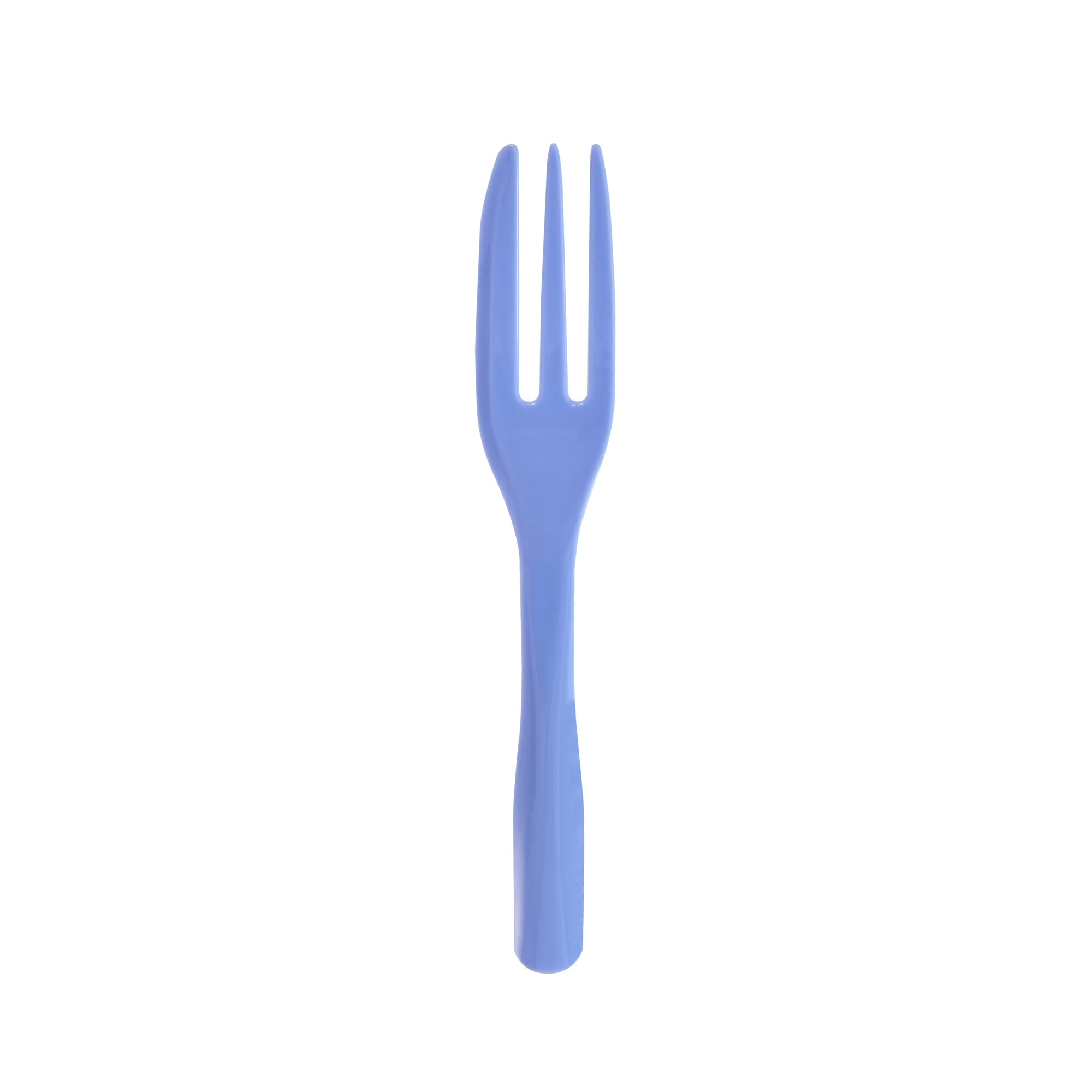 Coppetta Periwinkle Plastic Cake Fork with Knife Edge - 4" x 3/4" - 500 count box