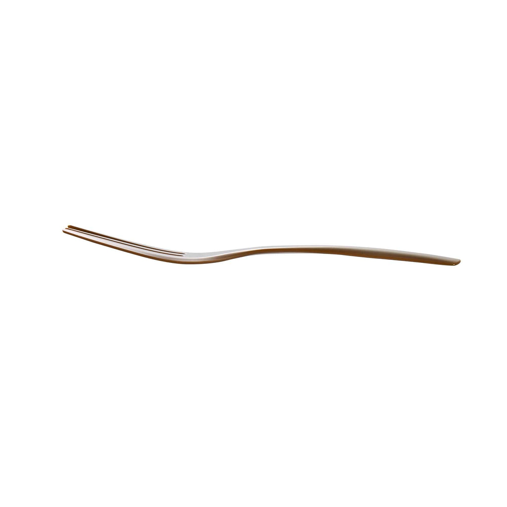 Coppetta Fashion Gray Plastic Cake Fork with Knife Edge - 4" x 3/4" - 100 count box