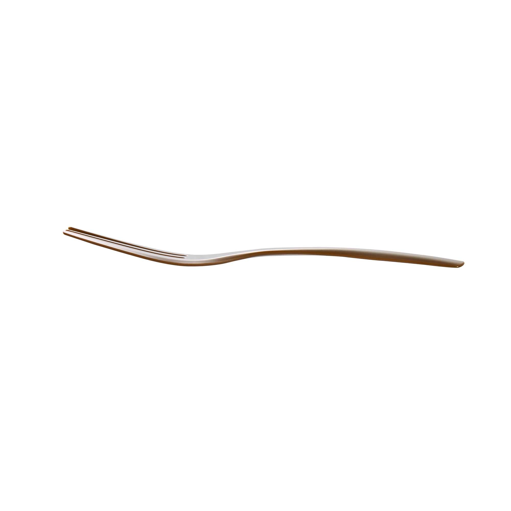 Coppetta Fashion Gray Plastic Cake Fork with Knife Edge - 4" x 3/4" - 100 count box
