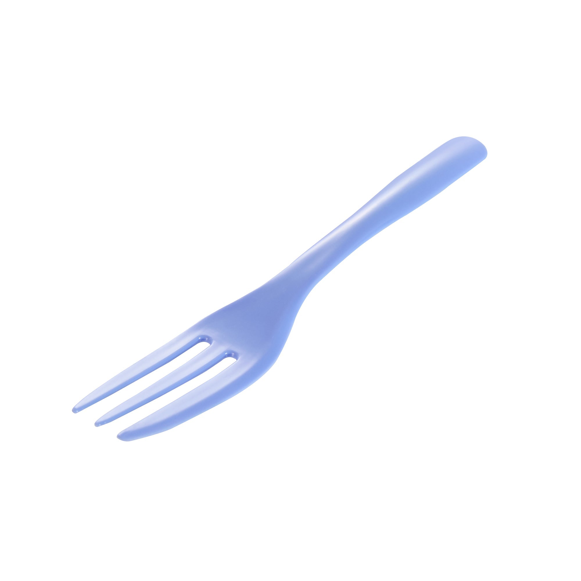 Coppetta Periwinkle Plastic Cake Fork with Knife Edge - 4" x 3/4" - 100 count box