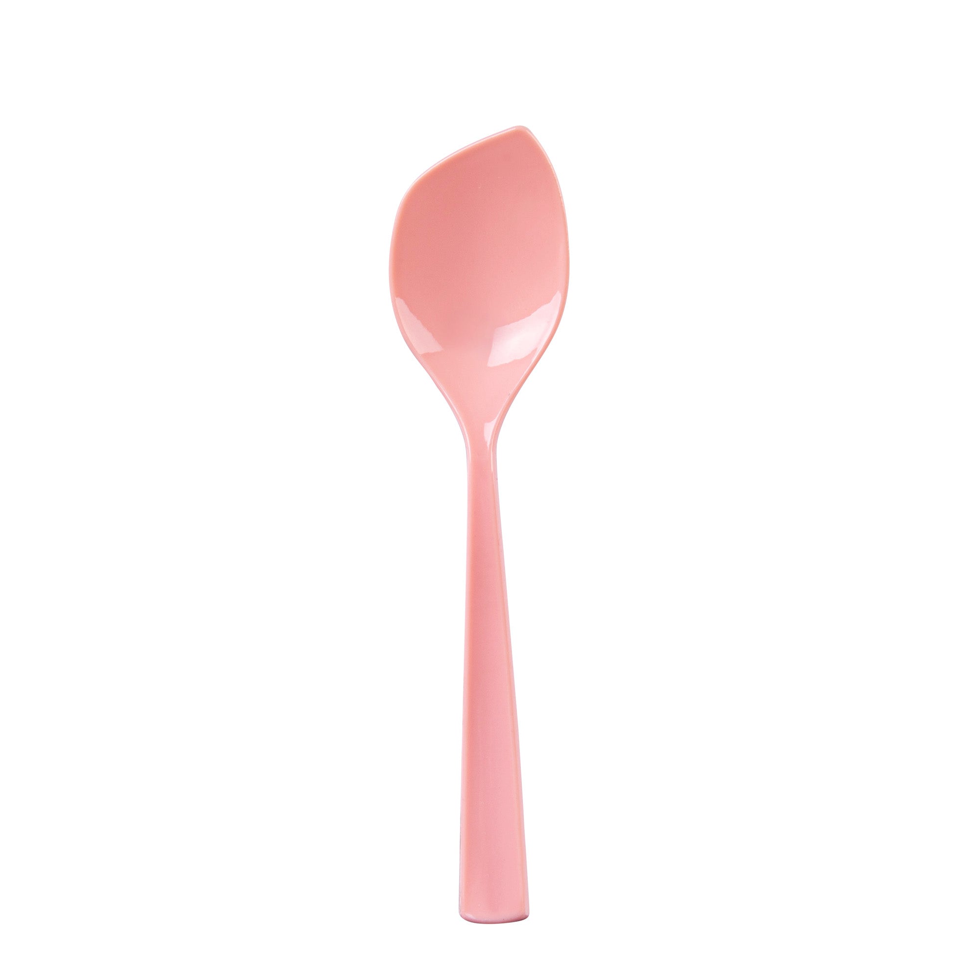 Coppetta Coral Plastic Petal Spoon - 4 1/2" x 1" - 500 count box