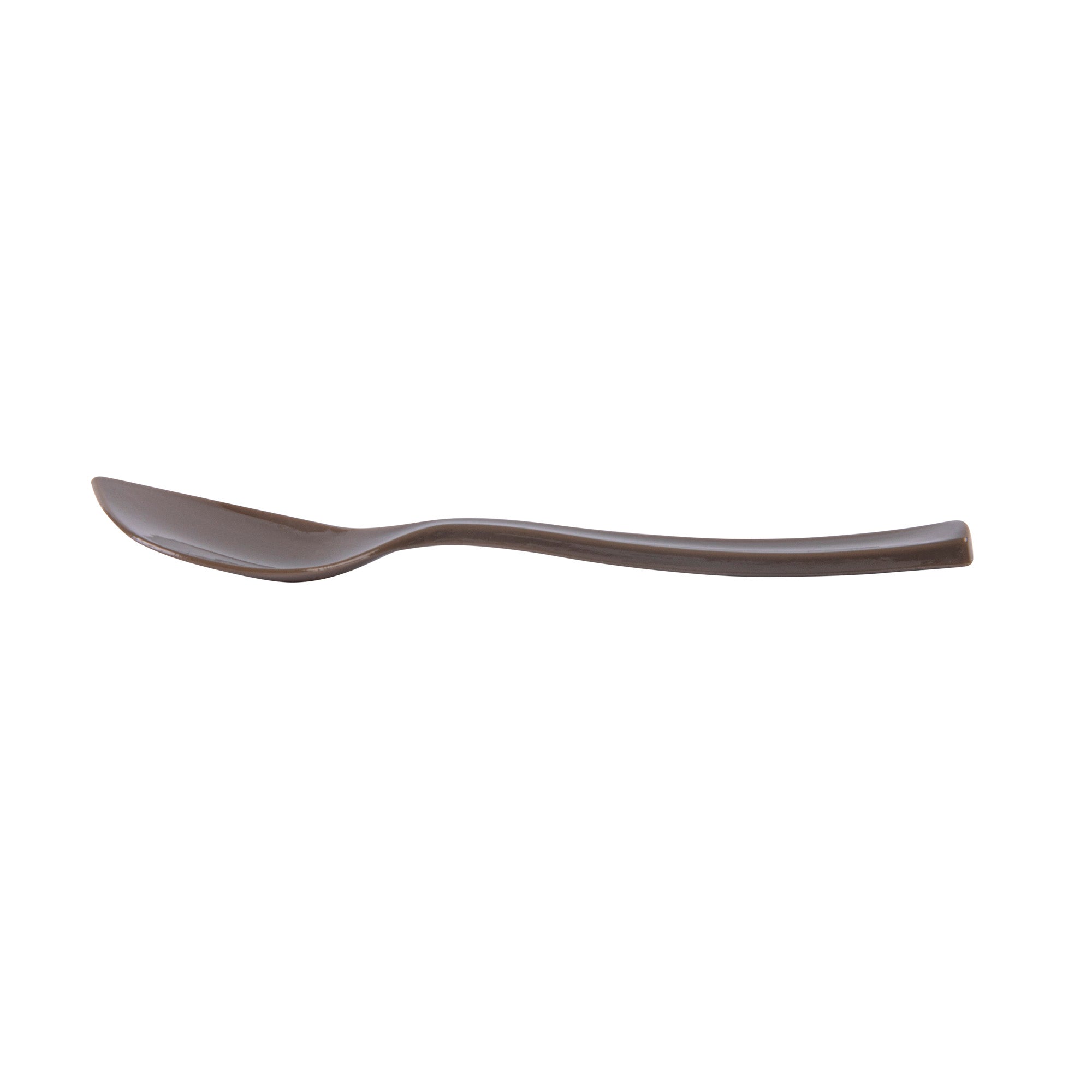 Coppetta Fashion Gray Plastic Petal Spoon - 4 1/2" x 1" - 500 count box