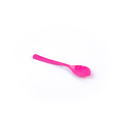Coppetta Magenta Plastic Petal Spoon - 4 1/2" x 1" - 500 count box