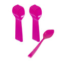 Coppetta Magenta Plastic Petal Spoon - 4 1/2" x 1" - 100 count box