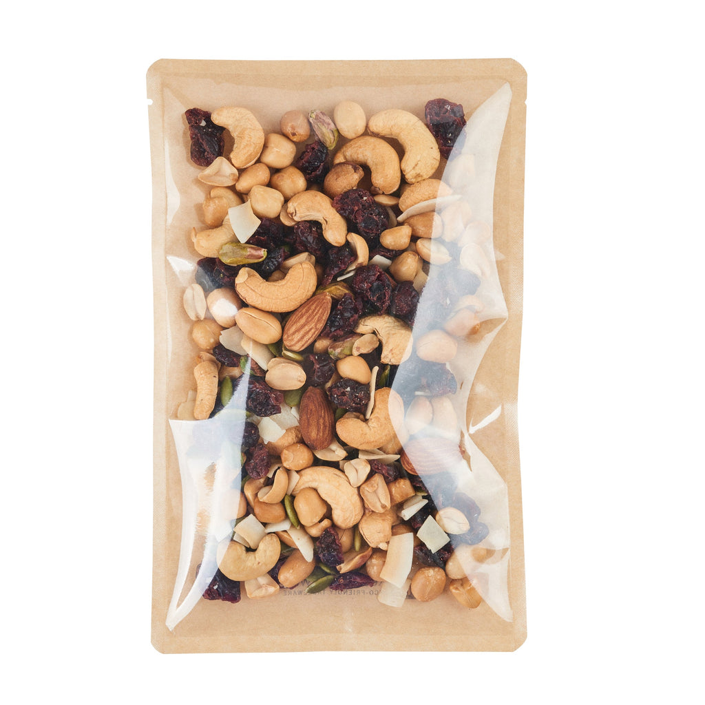 Bag Tek Kraft Plastic Small Sandwich and Snack Bag - Heat Sealable - 8 1/4" x 5 1/4" - 100 count box