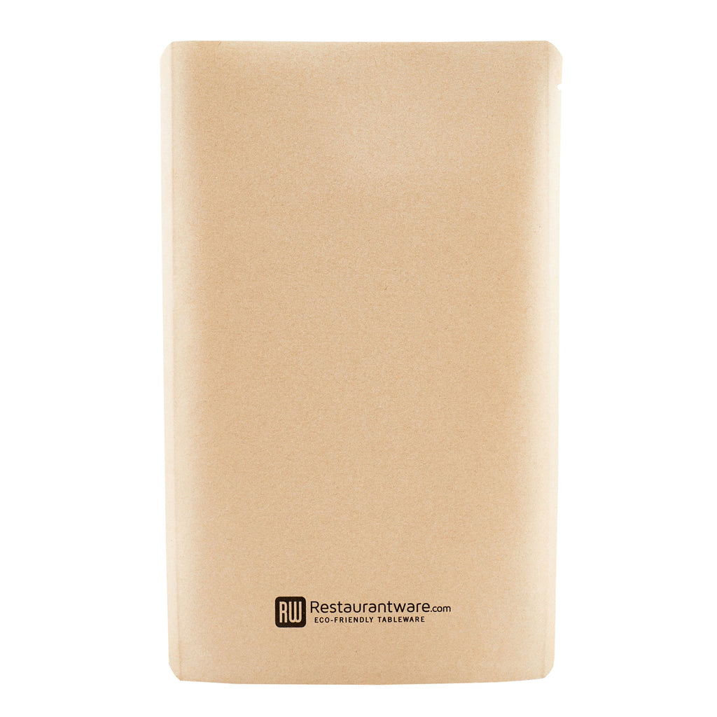 Bag Tek Kraft Plastic Small Sandwich and Snack Bag - Heat Sealable - 8 1/4" x 5 1/4" - 100 count box