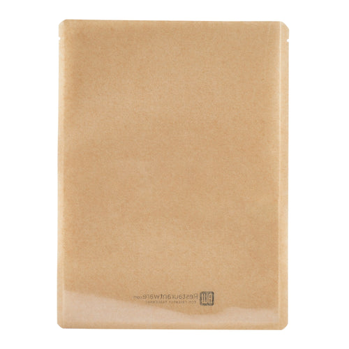 Bag Tek Kraft Plastic Medium Sandwich and Snack Bag - Heat Sealable - 8 3/4" x 6 1/2" - 100 count box