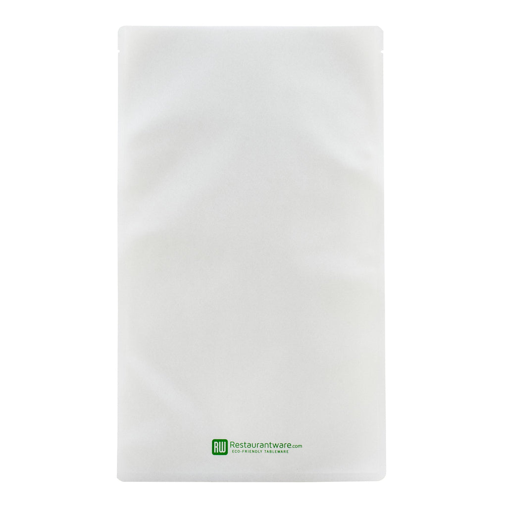 Bag Tek White Plastic Large Sandwich and Snack Bag - Heat Sealable - 11 1/2" x 6 3/4" - 100 count box