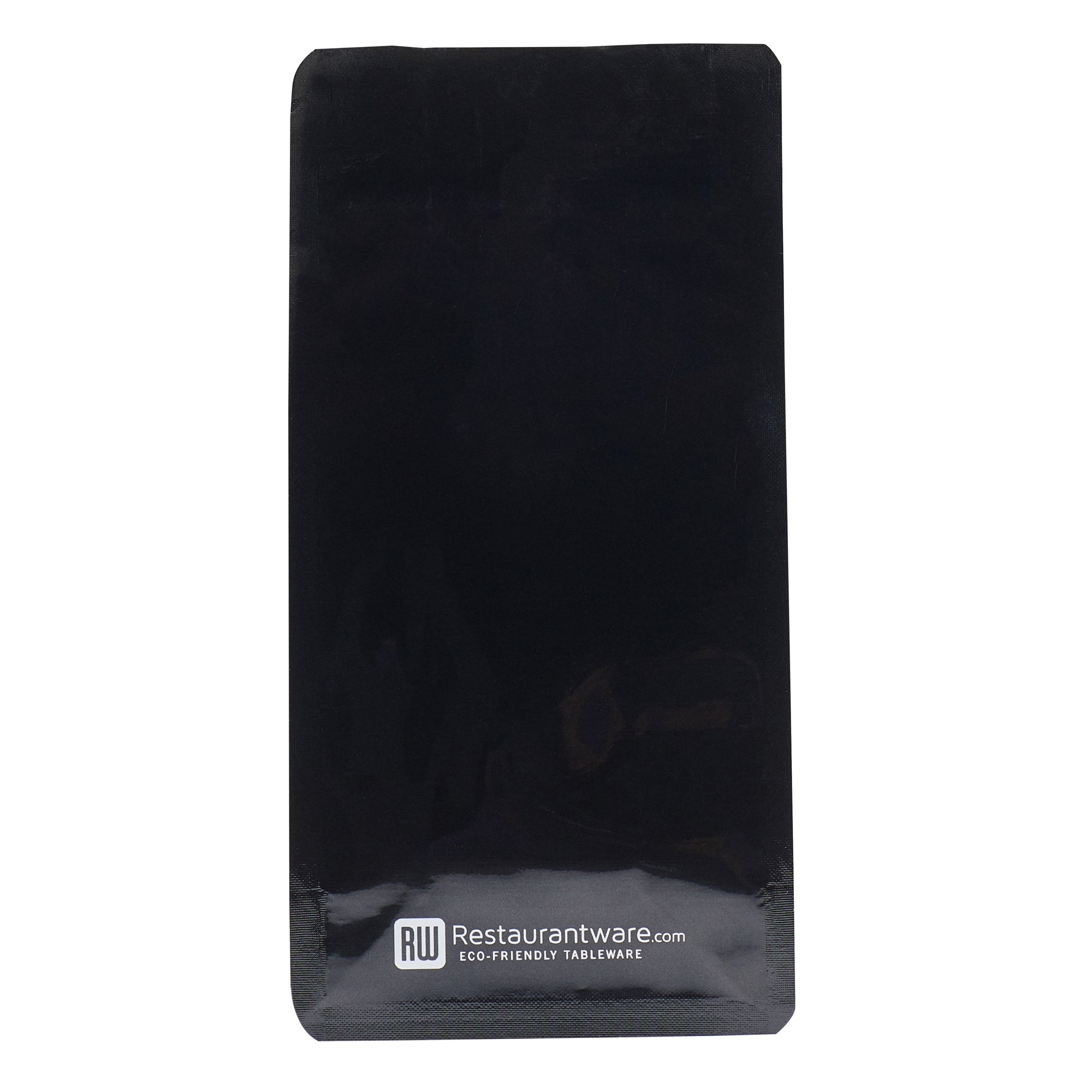 Bag Tek Black Plastic Small Snack Bag - Double Seal, Rip Lock, Heat Sealable - 8" x 4" x 2 1/2" - 100 count box
