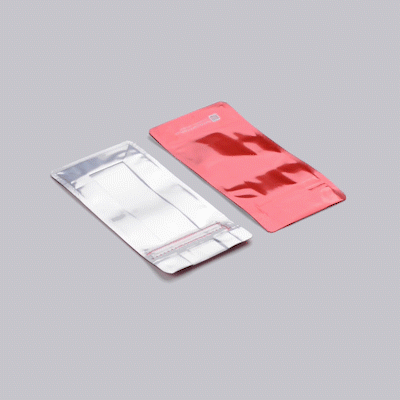 Bag Tek Red Plastic Small Snack Bag - Double Seal, Rip Lock, Heat Sealable - 8" x 4" x 2 1/2" - 100 count box