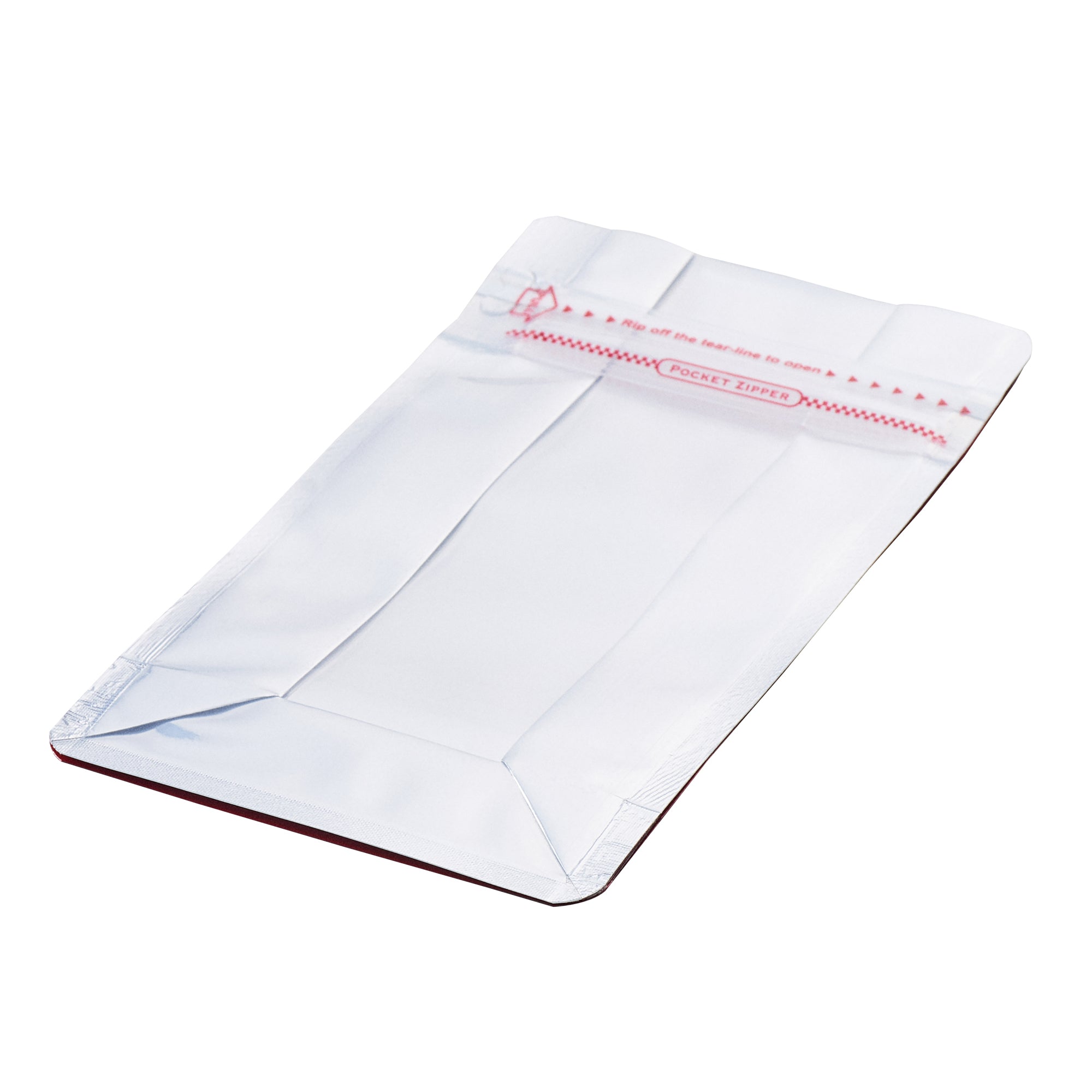 Bag Tek Red Plastic Small Snack Bag - Double Seal, Rip Lock, Heat Sealable - 8" x 4" x 2 1/2" - 100 count box