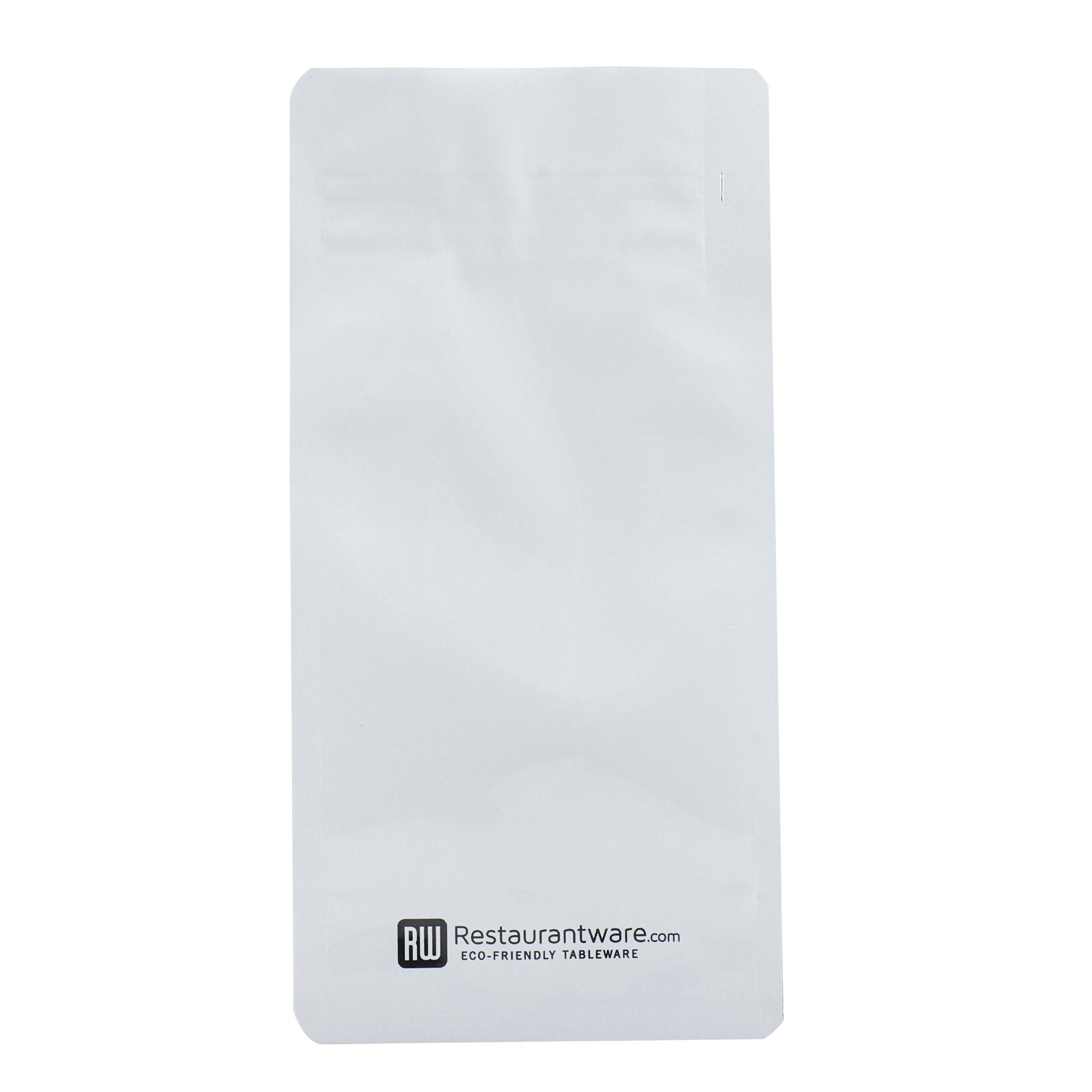 Bag Tek White Plastic Small Snack Bag - Double Seal, Rip Lock, Heat Sealable - 8" x 4" x 2 1/2" - 100 count box