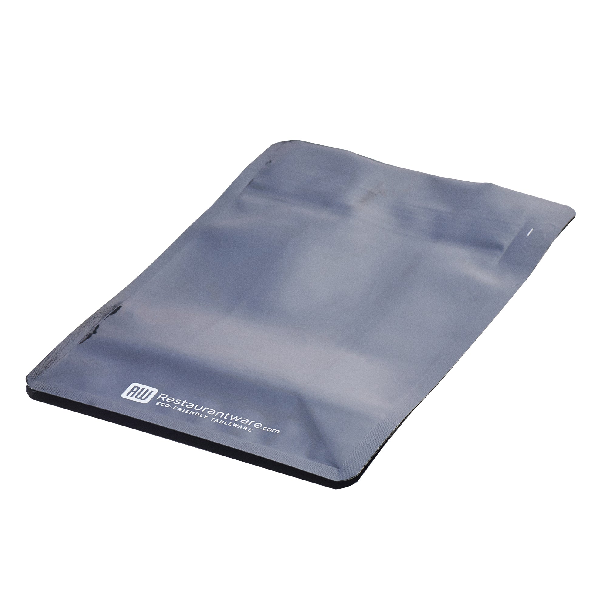 Bag Tek Black Plastic Medium Snack Bag - Double Seal, Rip Lock, Heat Sealable - 8" x 5" x 3 1/4" - 100 count box