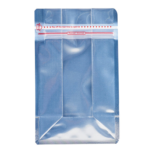 Bag Tek Red Plastic Medium Snack Bag - Double Seal , Rip Lock, Heat Sealable - 8" x 5" x 3 1/4" - 100 count box