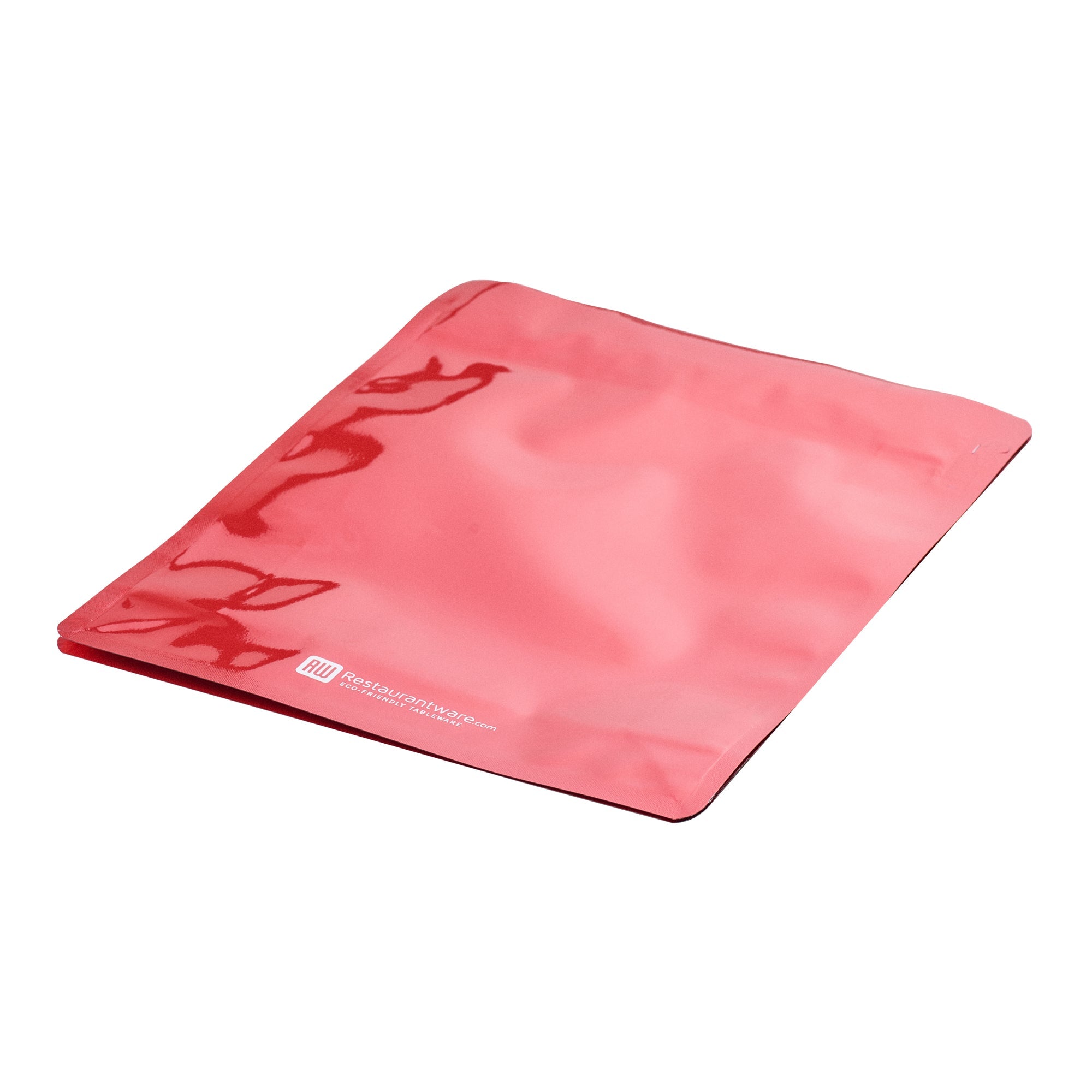 Bag Tek Red Plastic Large Snack Bag - Double Seal, Rip Lock, Heat Sealable - 9 1/2" x 7 1/2" x 2 3/4" - 100 count box