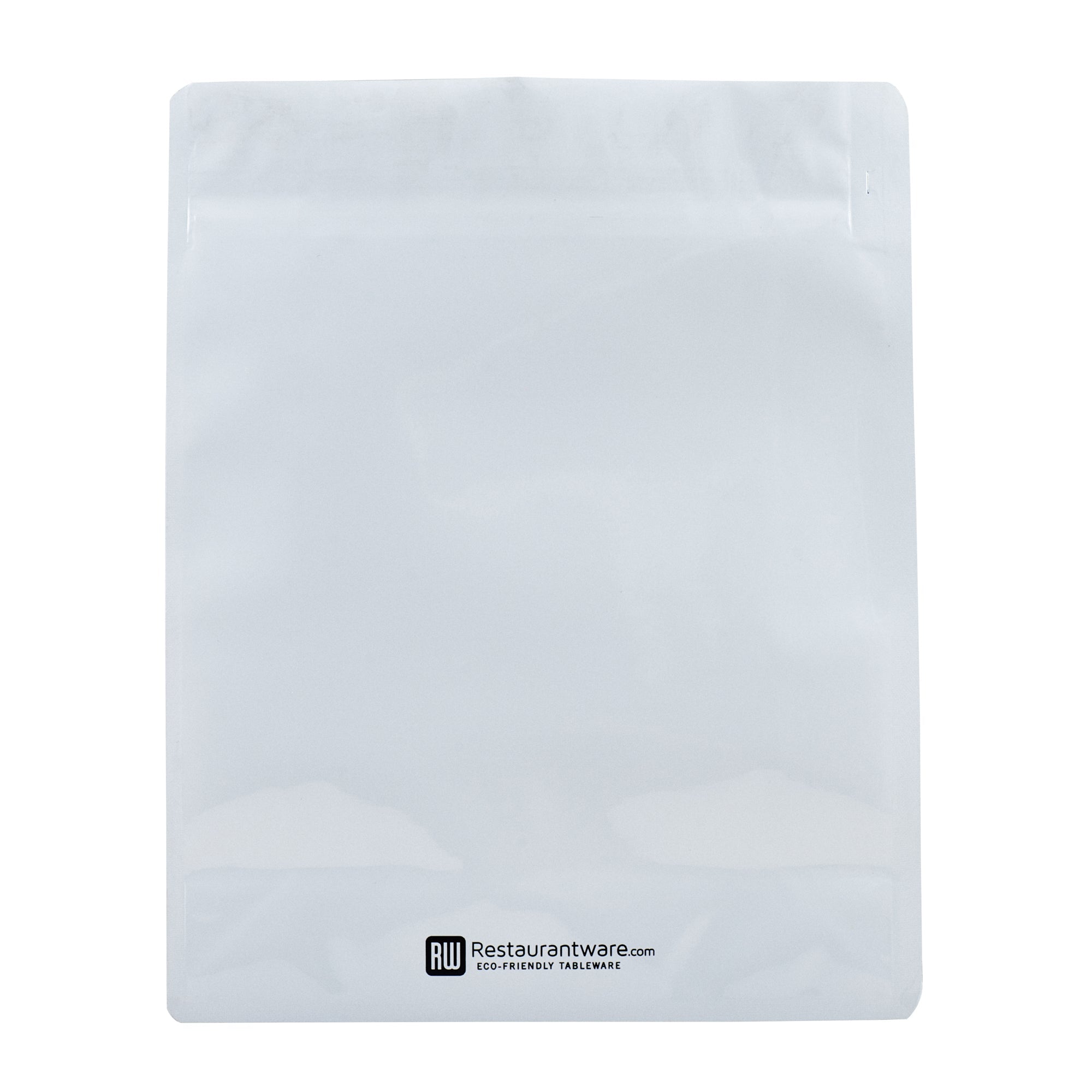 Bag Tek White Plastic Large Snack Bag - Double Seal, Rip Lock, Heat Sealable - 9 1/2" x 7 1/2" x 2 3/4" - 100 count box
