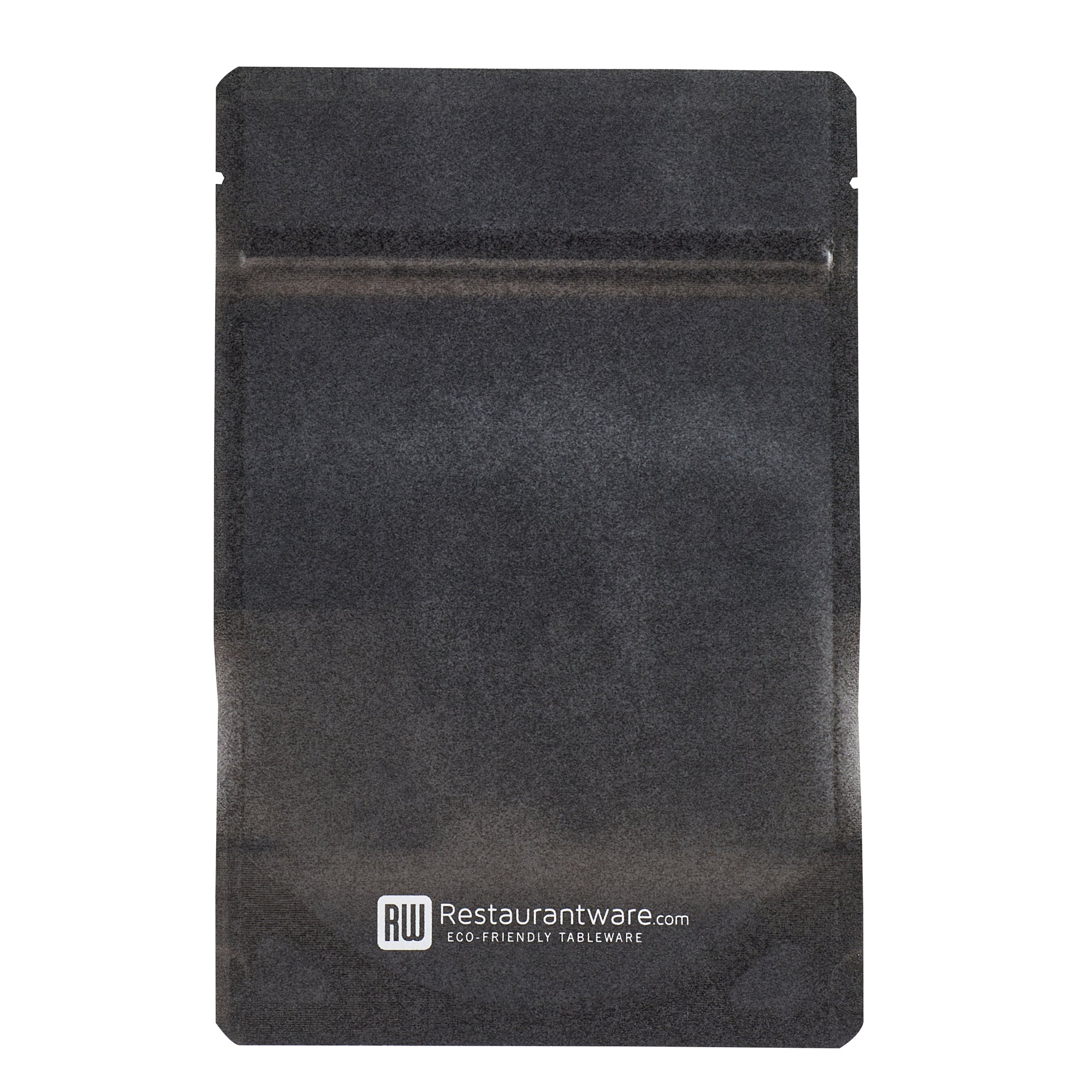 Bag Tek Black Plastic Small Window Bag - Heat Sealable - 7" x 4 3/4" x 1 1/2" - 100 count box