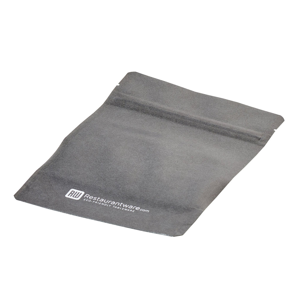 Bag Tek Black Plastic Small Window Bag - Heat Sealable - 7" x 4 3/4" x 1 1/2" - 100 count box