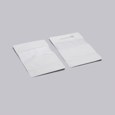 Bag Tek White Plastic Small Window Bag - Heat Sealable - 7" x 4 3/4" x 1 1/2" - 100 count box