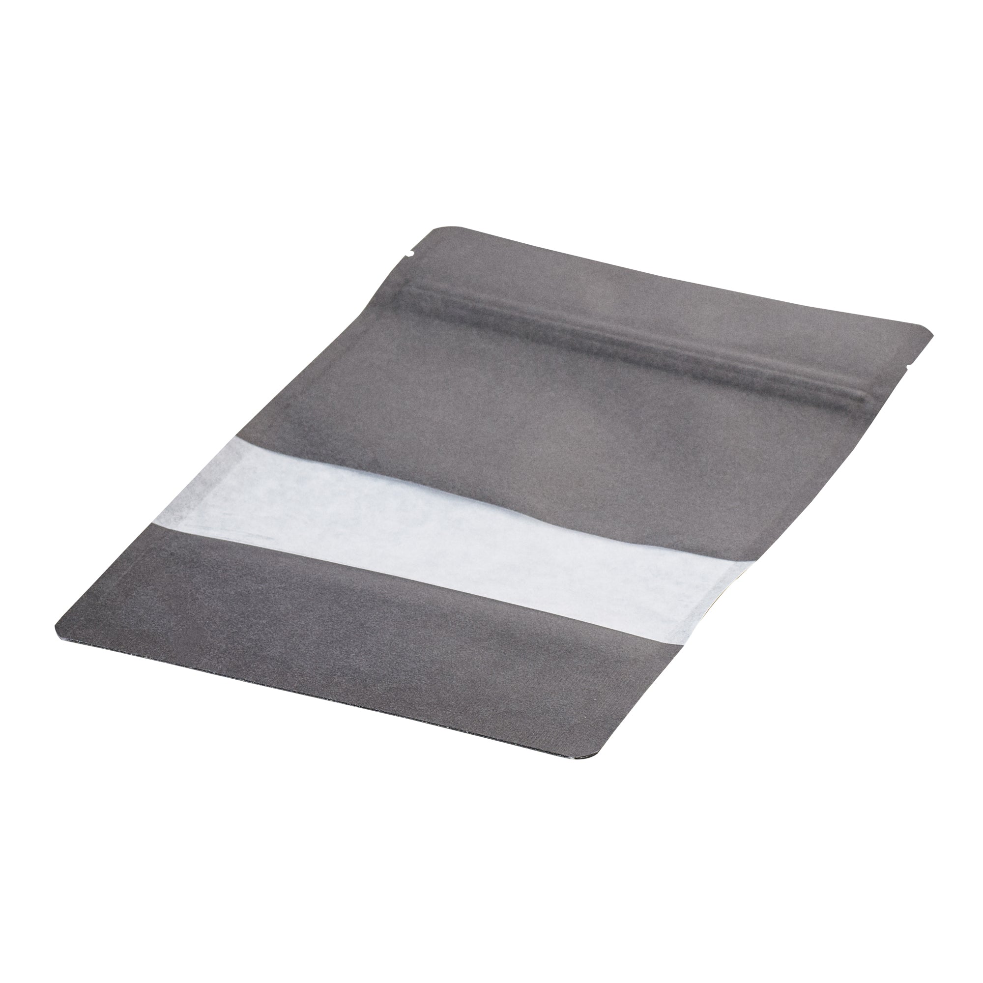 Bag Tek Black Plastic Medium Window Bag - Heat Sealable - 8" x 5" x 1 3/4" - 100 count box